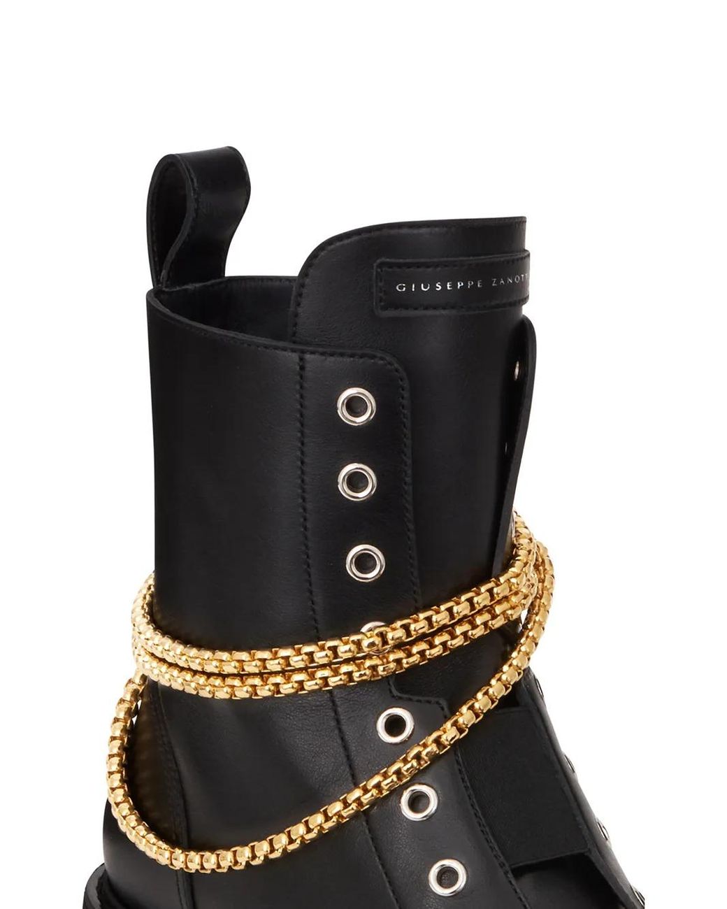 Giuseppe Zanotti Black Alexa Chain-Detail Boots