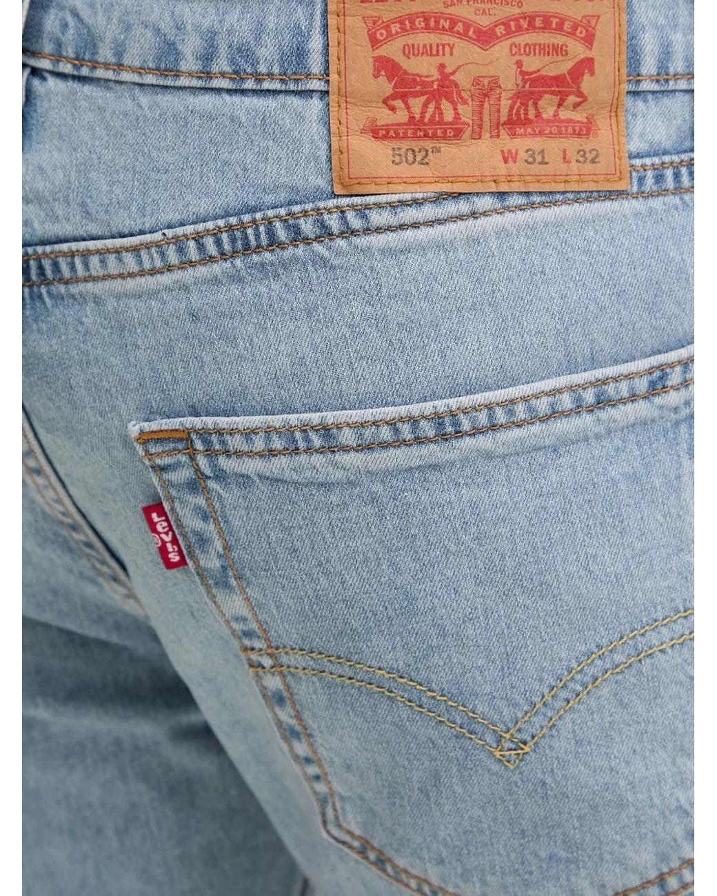Levi's Blue 502 Straight-Leg Jeans for men