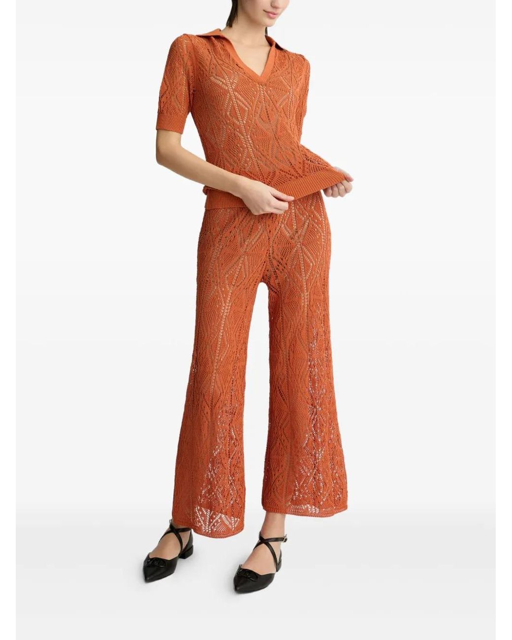 Liu Jo Red Pantalon En Crochet