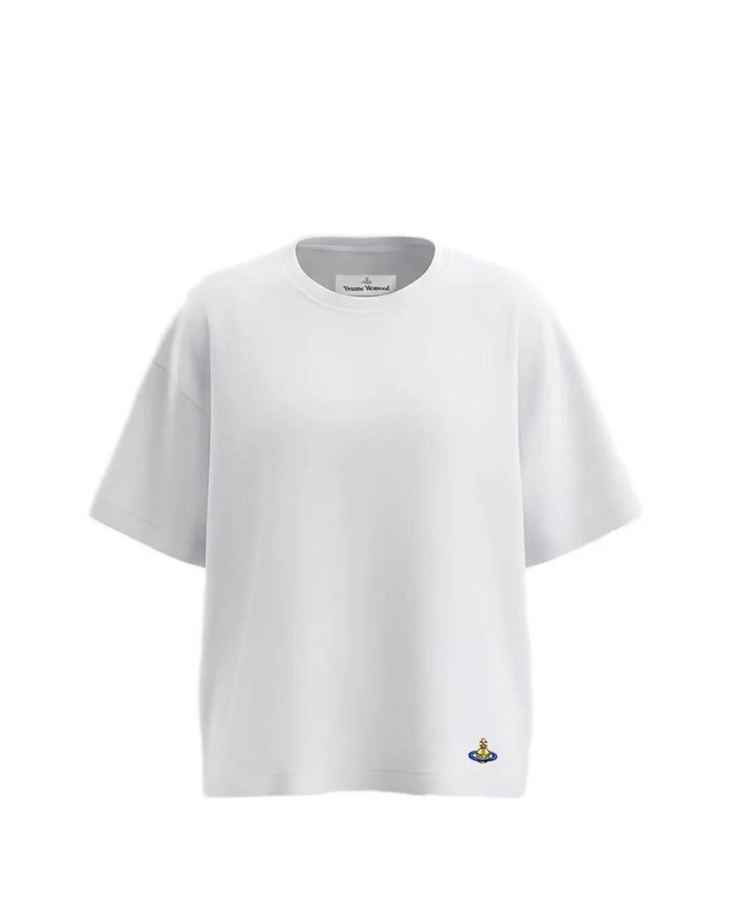 Vivienne Westwood White Orb-Embroidered T-Shirt