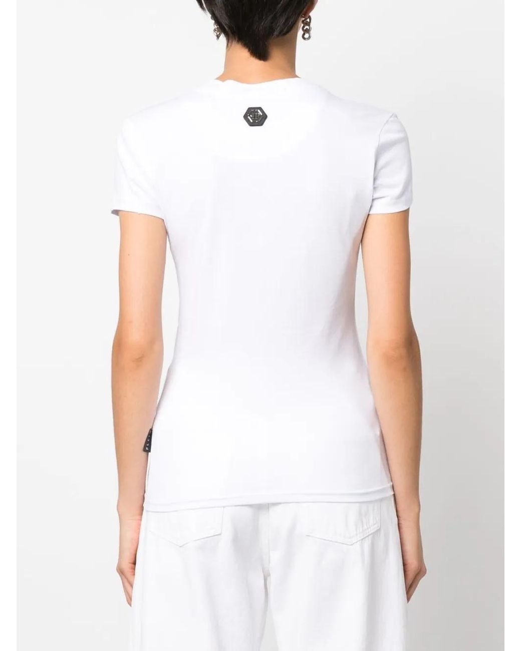 Philipp Plein White Sexy Pure Fit Crew-Neck T-Shirt