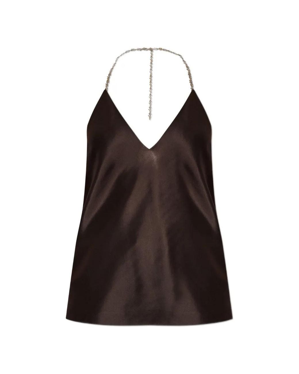 Sportmax Black Chain-Strap Blouse