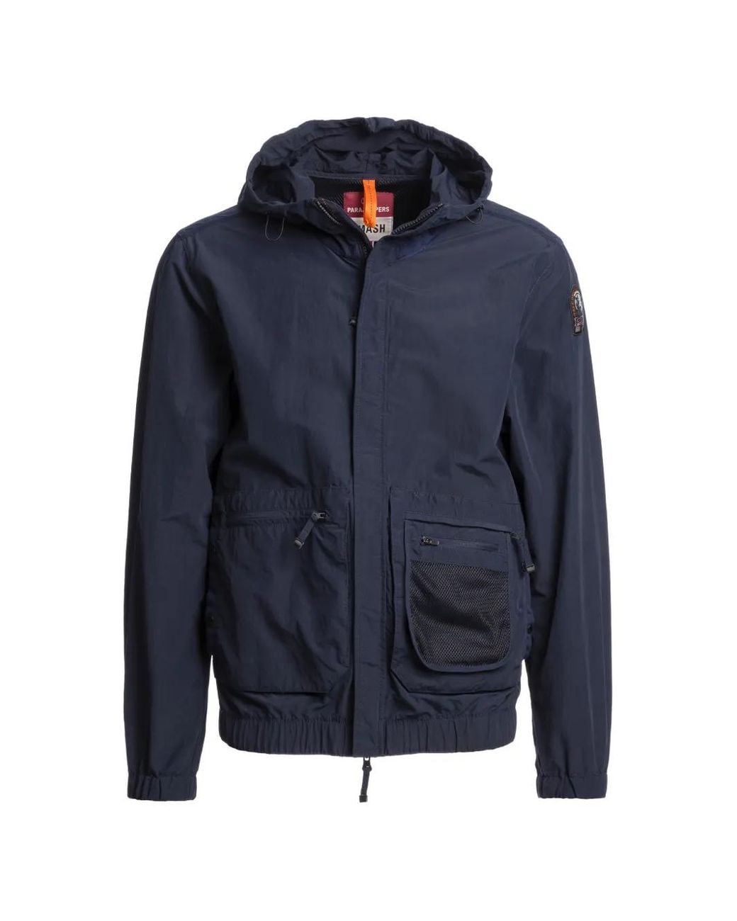 Parajumpers Blue Hooded Multi-Pocket Jacket for men