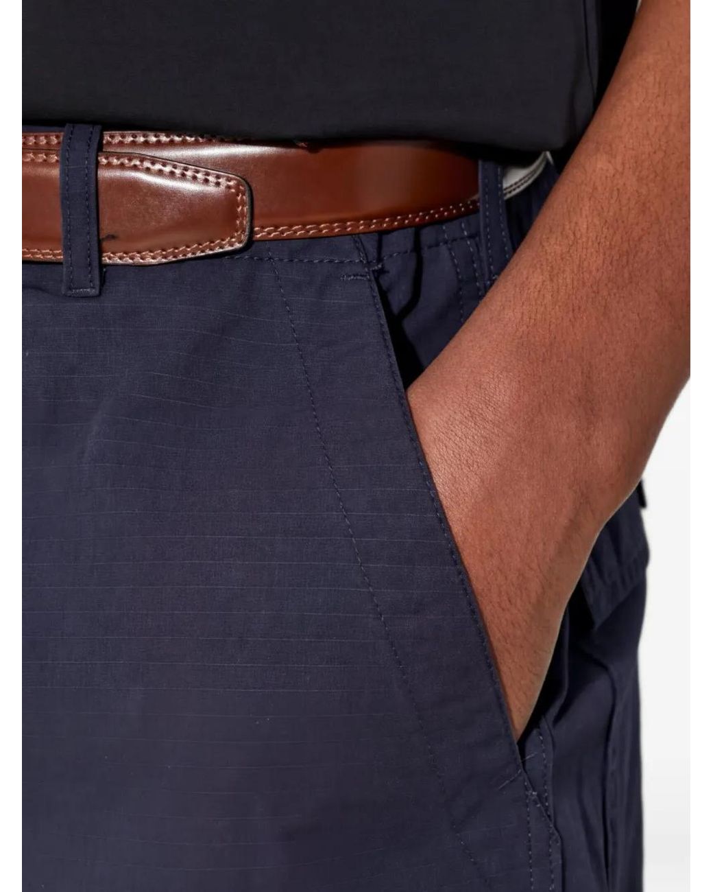 Engineered Garments Blue Patch-Pocket Shorts for men