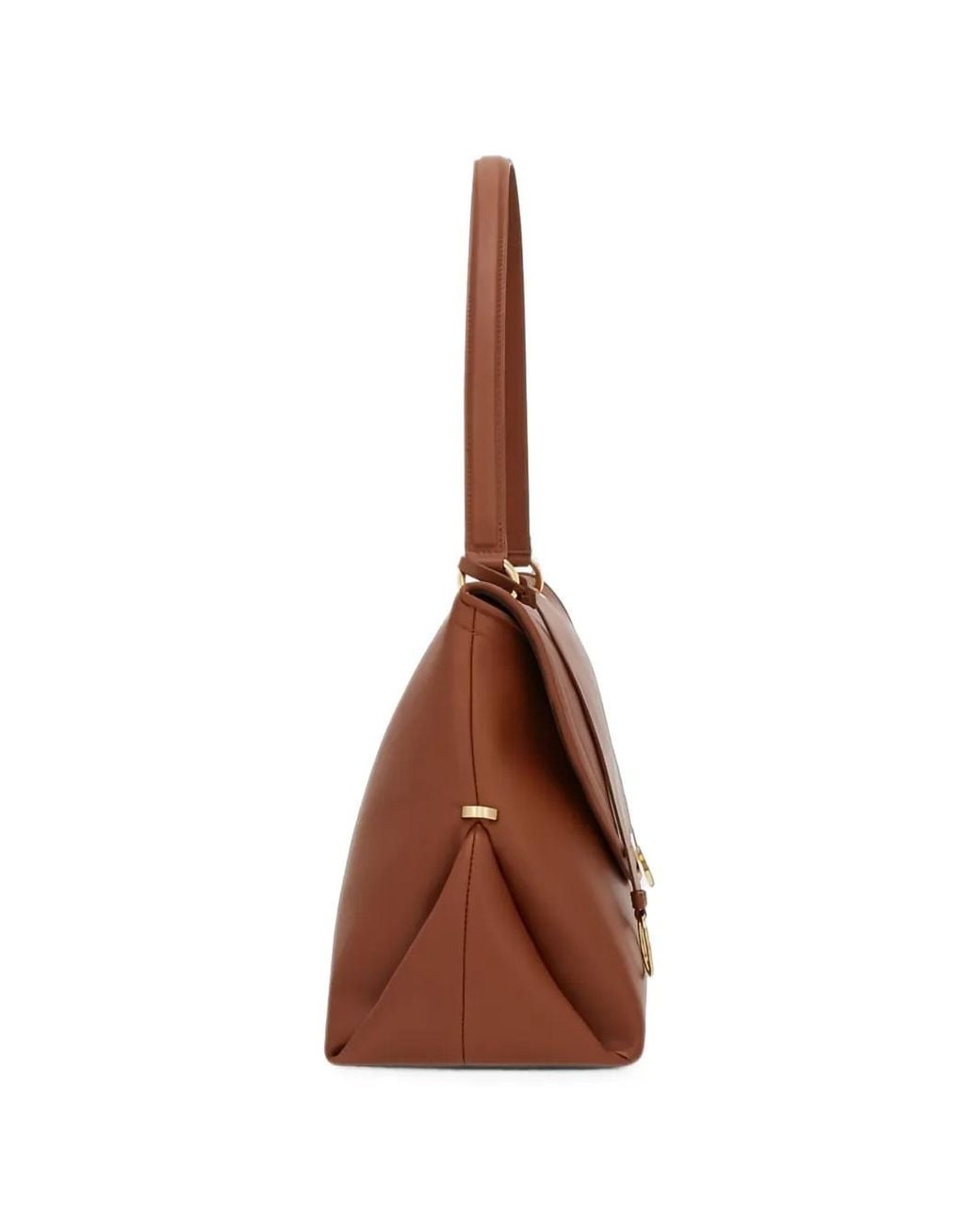 Ferragamo Brown Sofia Pebbled Leather Shoulder Bag