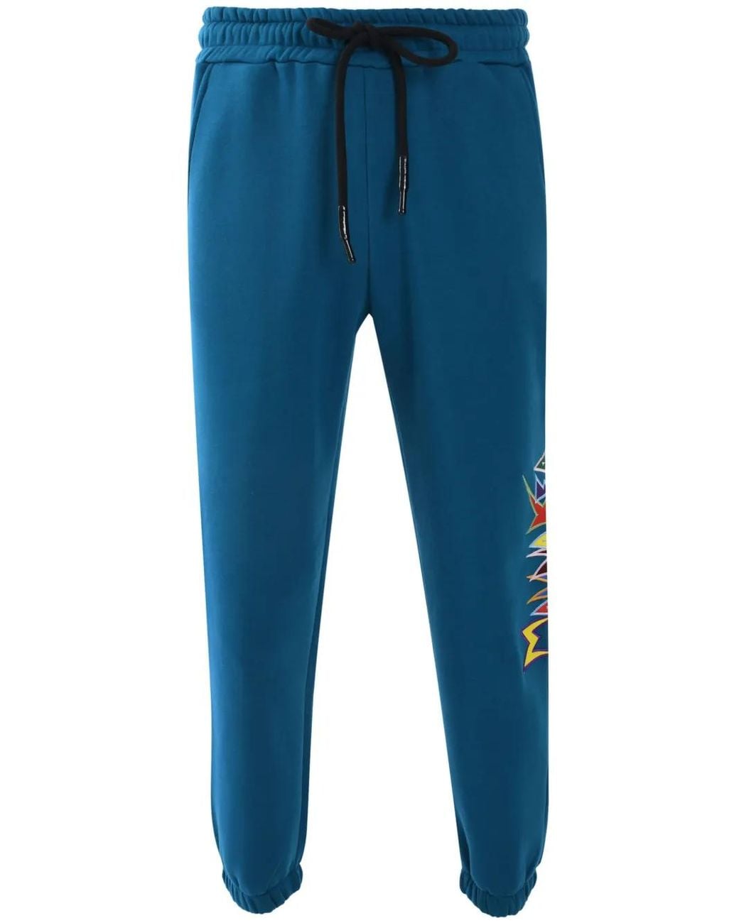 Mauna Kea Blue Heritage Macro Logo-Embroidered Track Pants for men