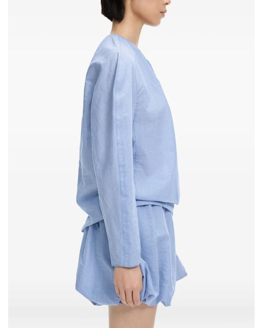 JNBY Blue Long-Sleeved Top