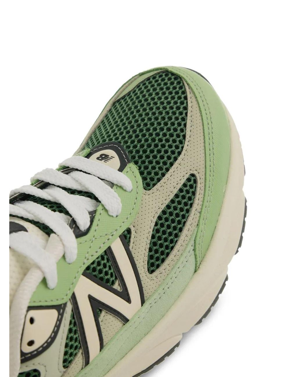 New Balance Green Colour-Block Sneakers