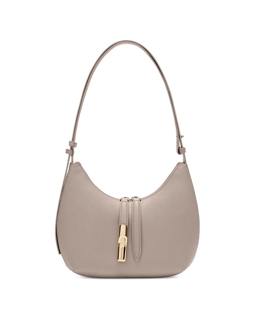 Furla Gray Goccia Shoulder Bag S