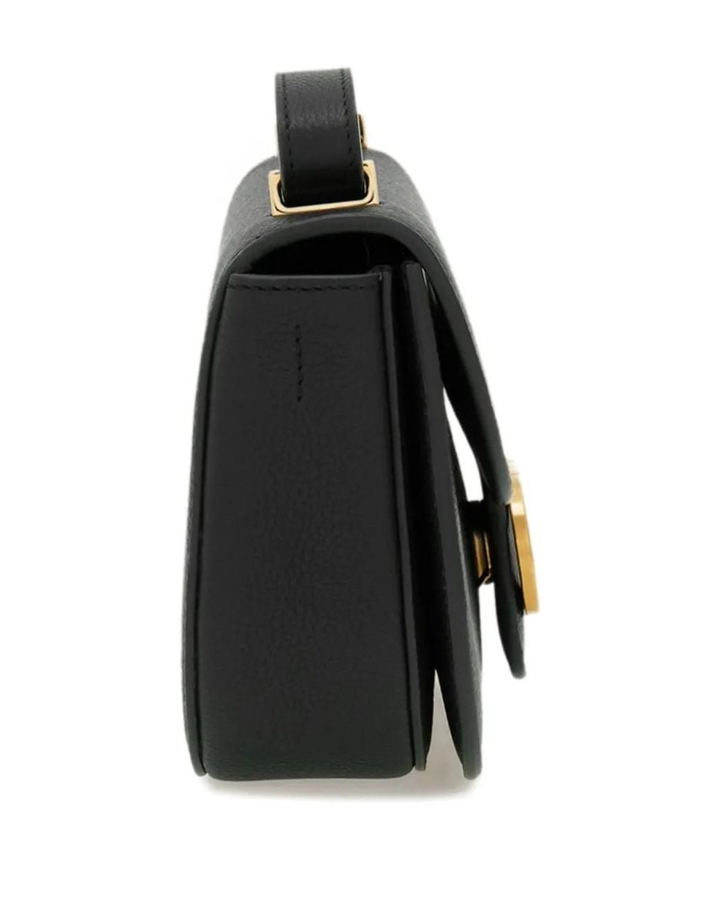 Ferragamo Black Double Gancio East-West Crossbody Bag