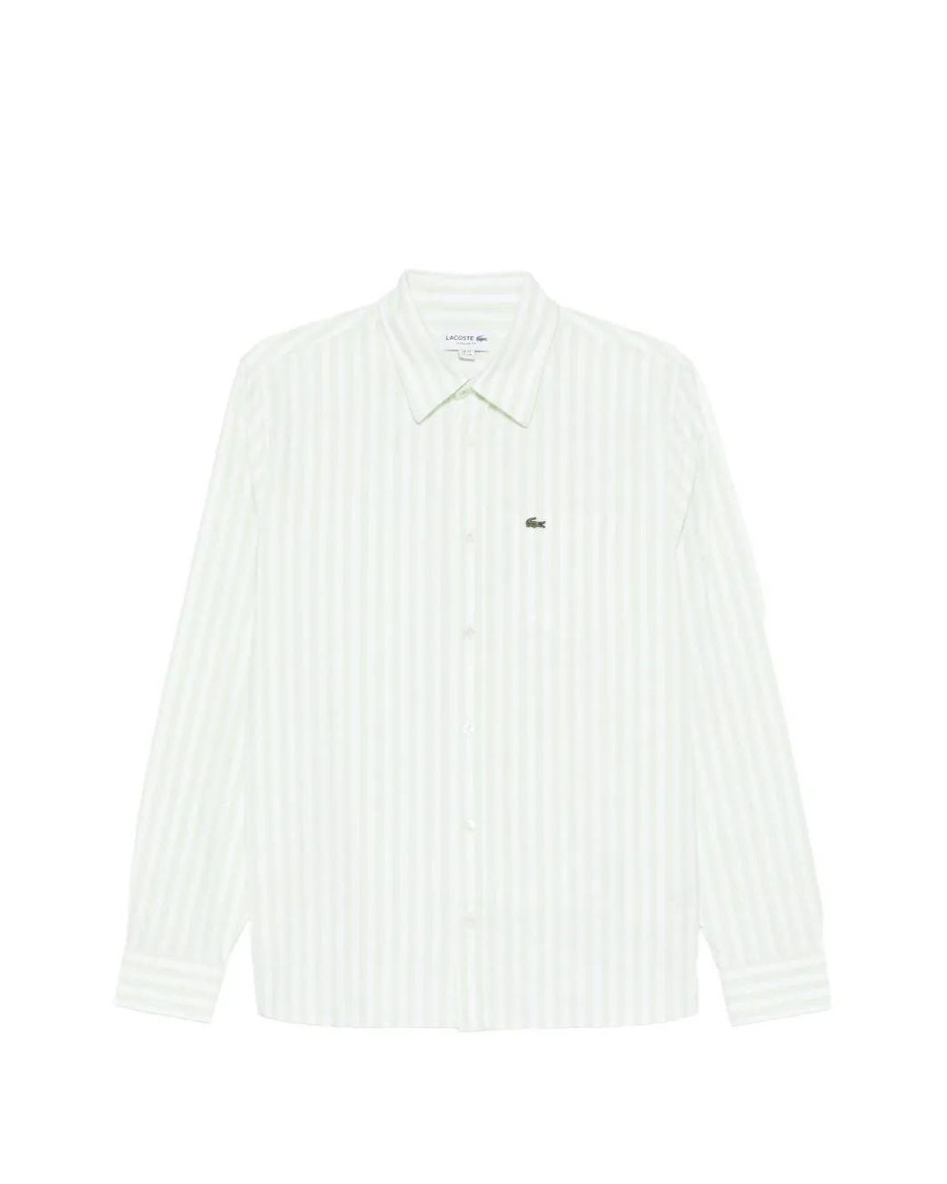 Lacoste White Striped Shirt for men