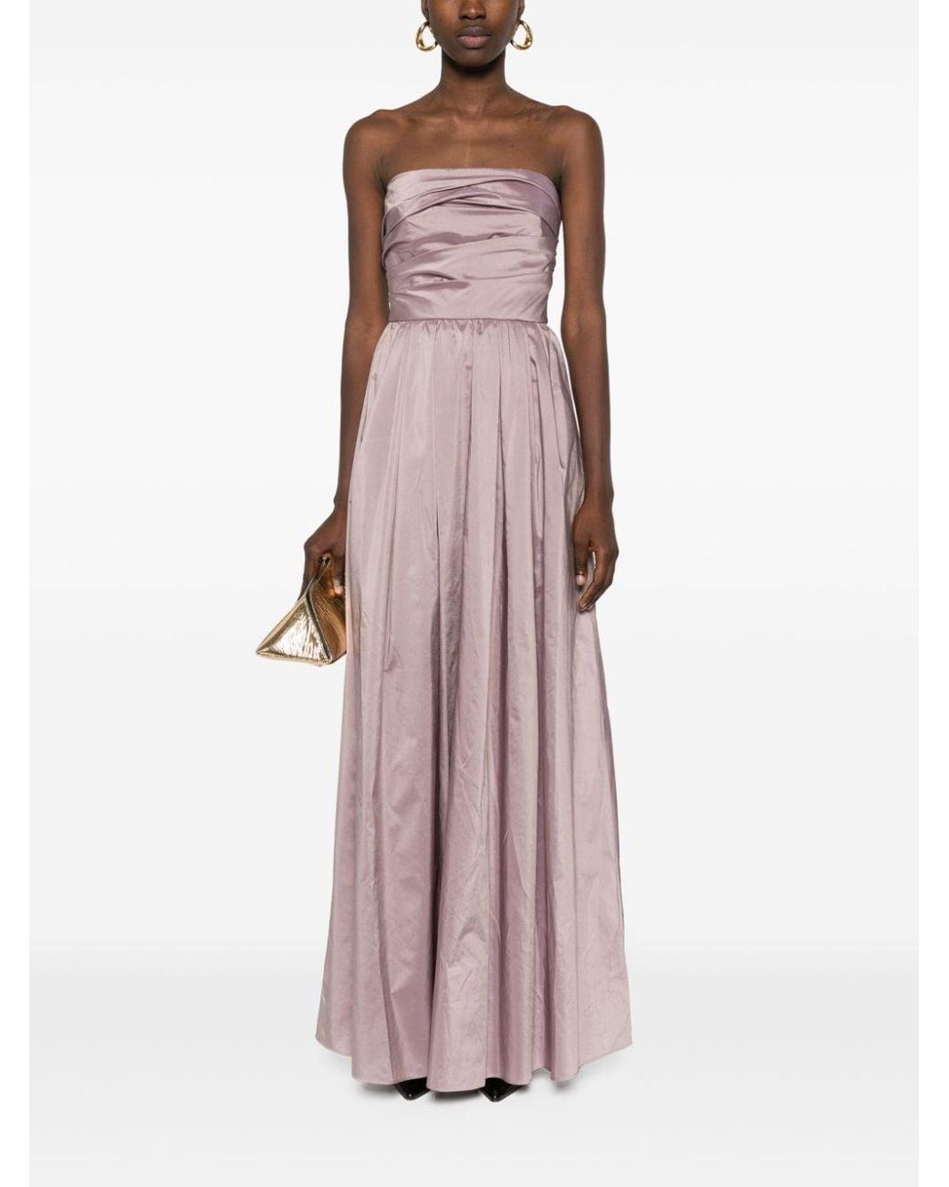 max purple dress Megan Slinky And Mesh Maxi Dress / Purple | MESHKI