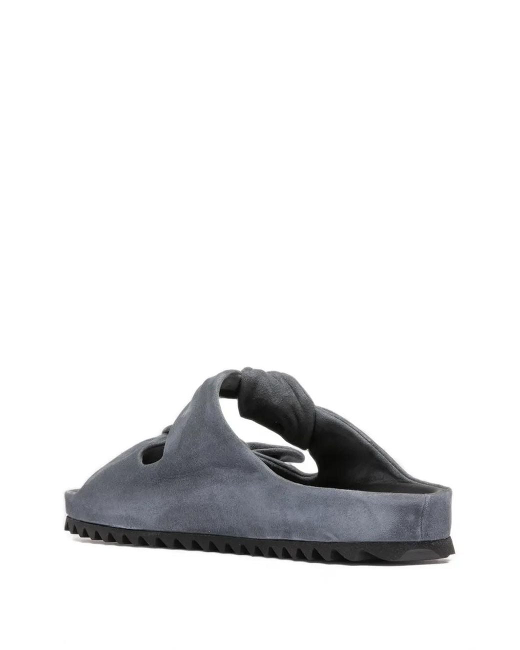 Officine Creative White Pelagie 021 Knot-Detail Suede Sandals