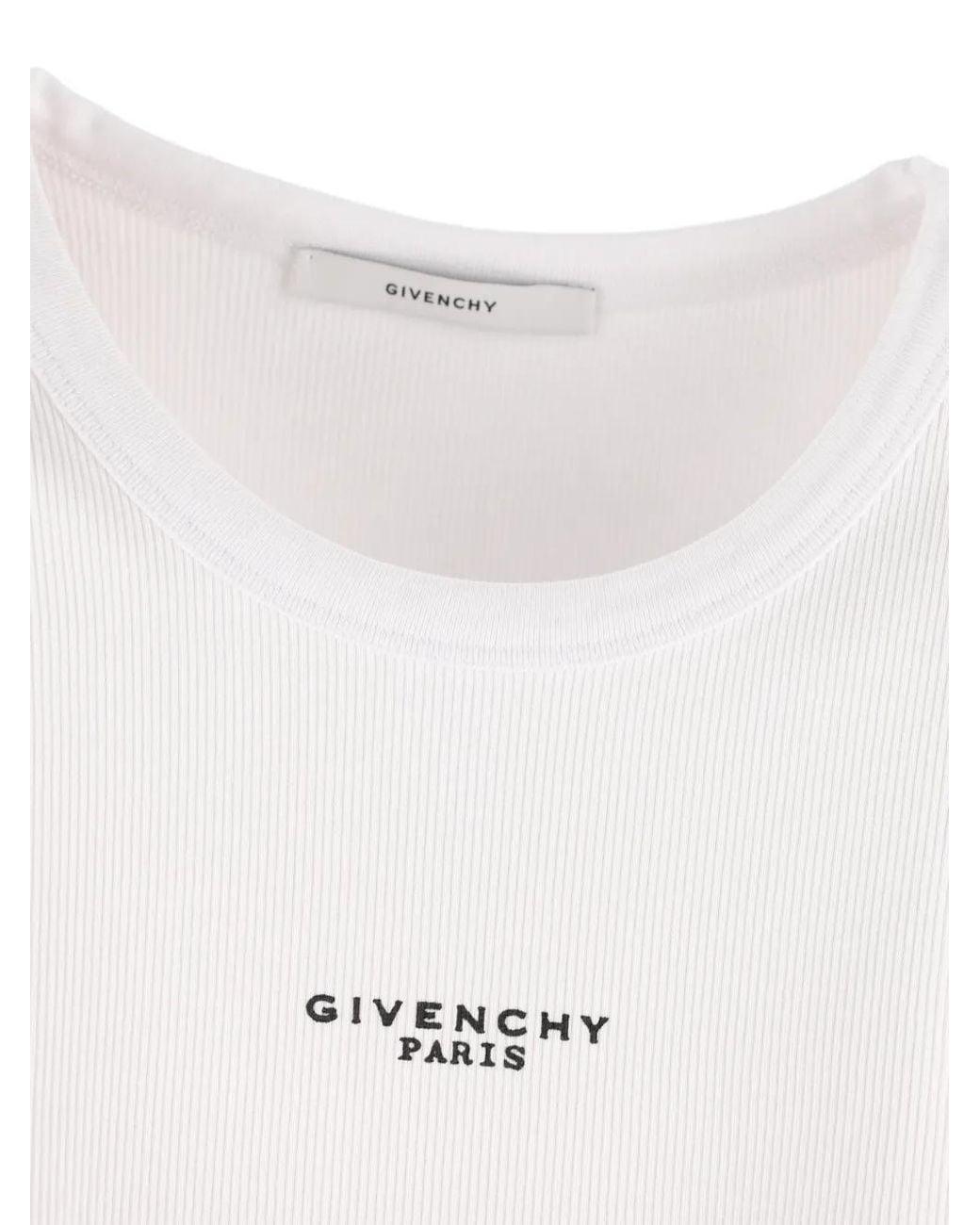 Givenchy Slim-Fit Tanktop Van Katoen Met Paris-Print in het White