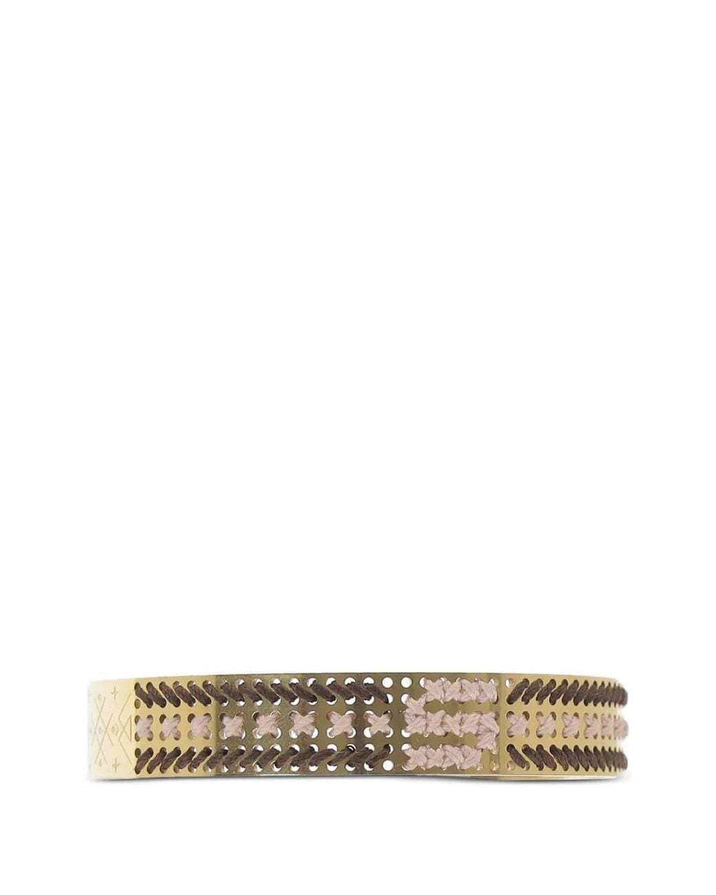 Bracelet À Broderies L'EIGHT STUDIO en coloris White
