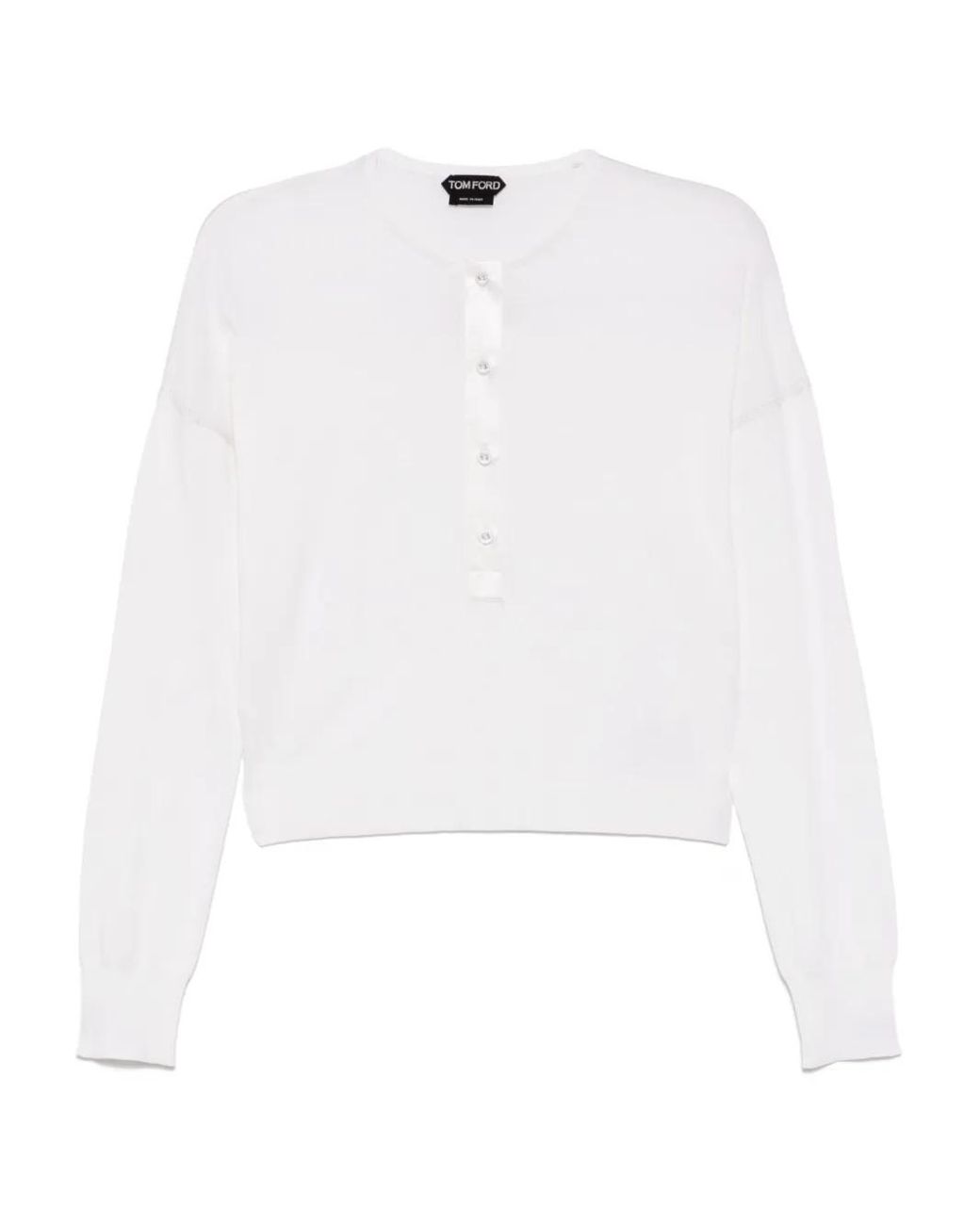 Tom Ford White Drop-Shoulder Tops