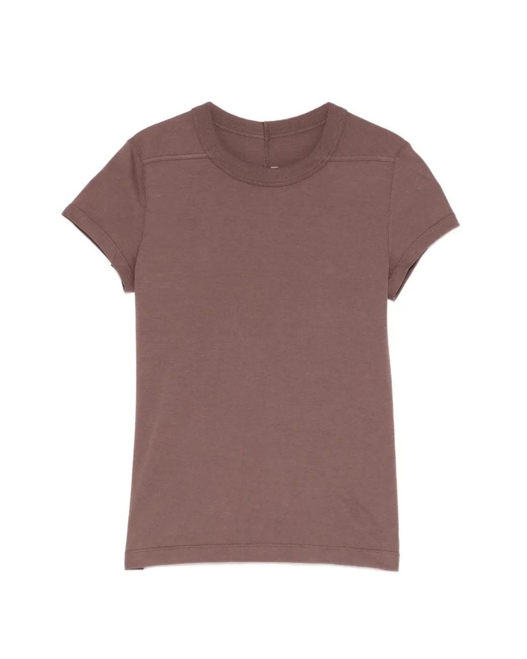 Rick Owens Purple Level Cropped T-Shirt