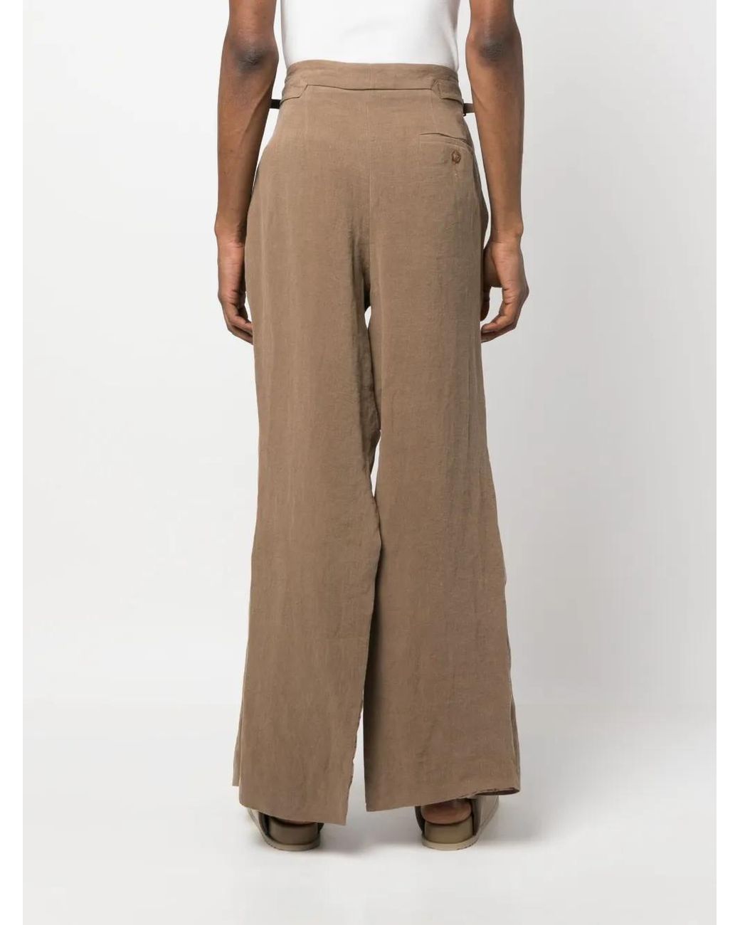 Vivienne Westwood Brown Side-Slits Flared Trousers for men