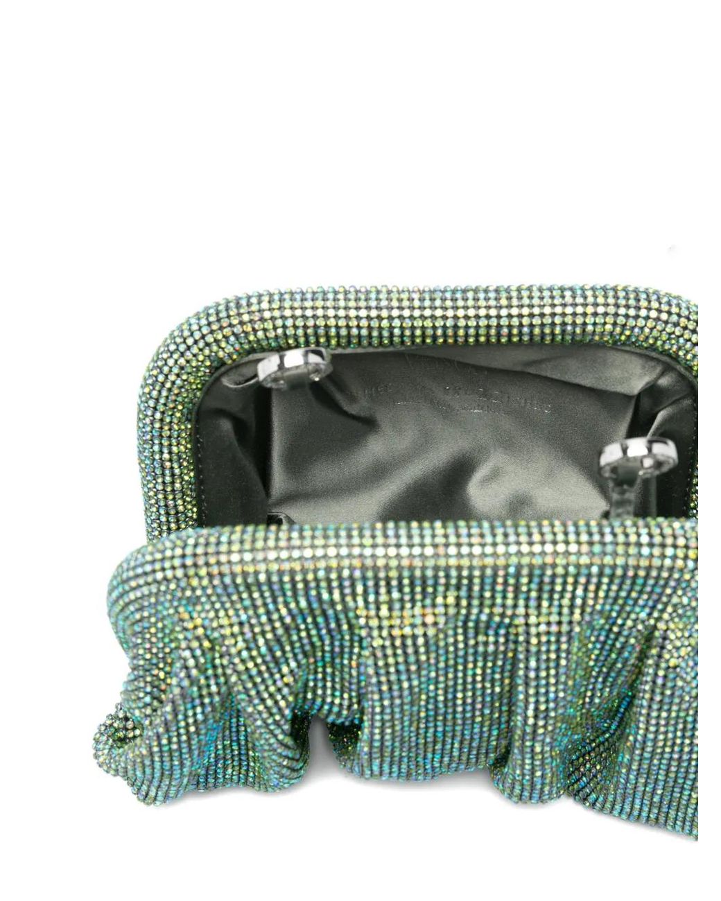 Benedetta Bruzziches Green Venus La Petite Embellished Clutch Bag