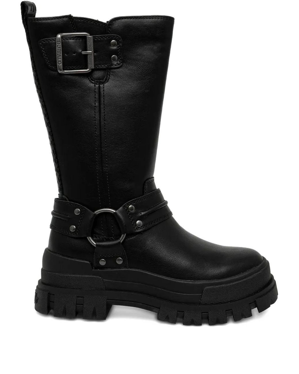 Buffalo Black Bottines Aspha À Boucle