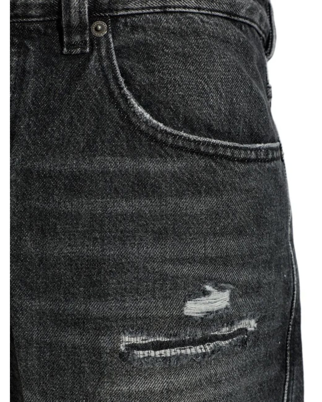 DIESEL Black 2024 D-Macs Distressed Jeans for men