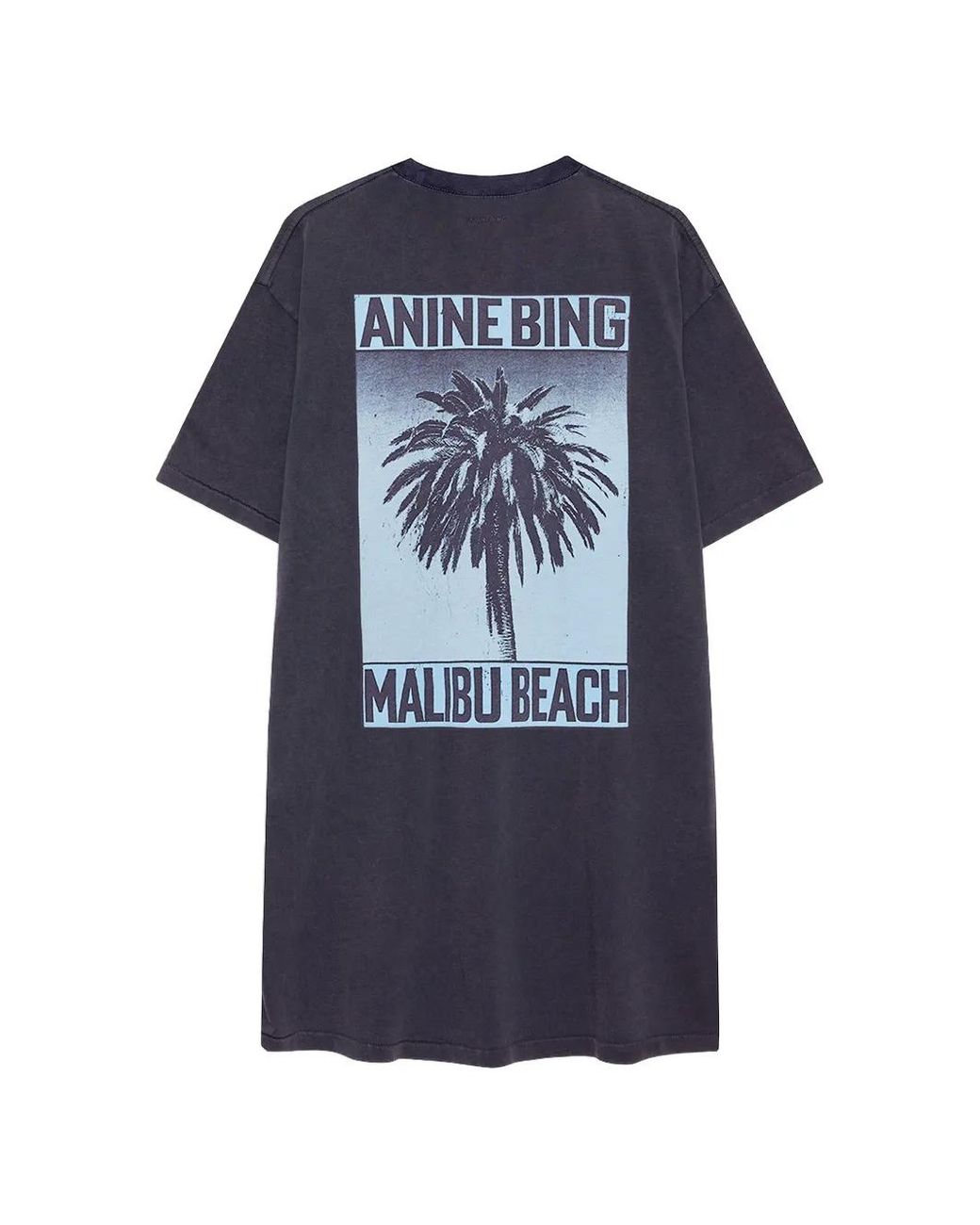 Anine Bing Blue Beth Mini Dress Palm