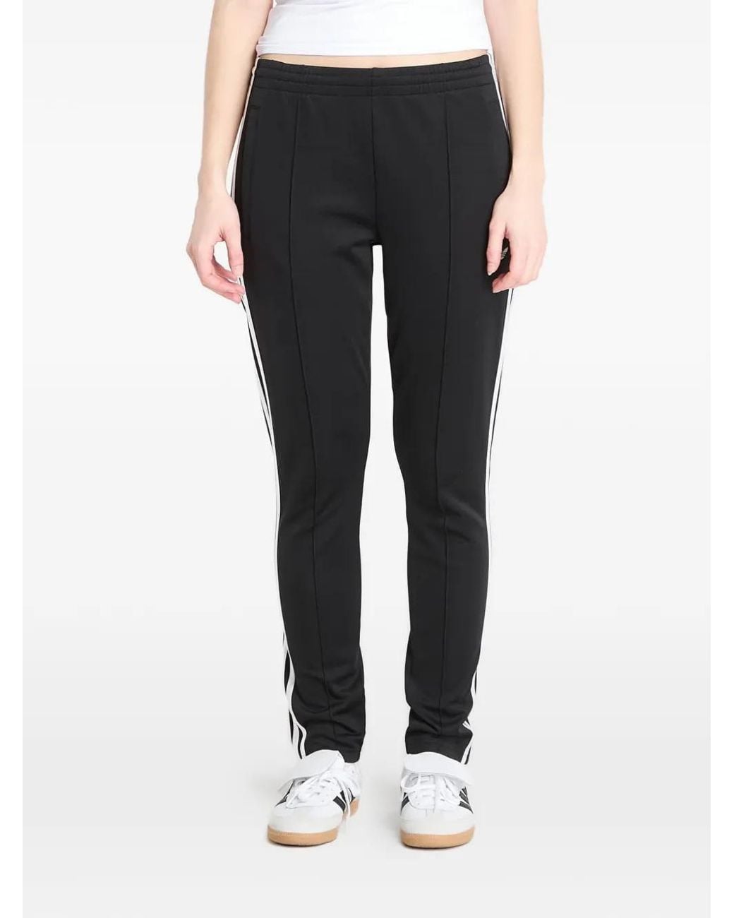 Adidas Black Logo-Detail Track Pants