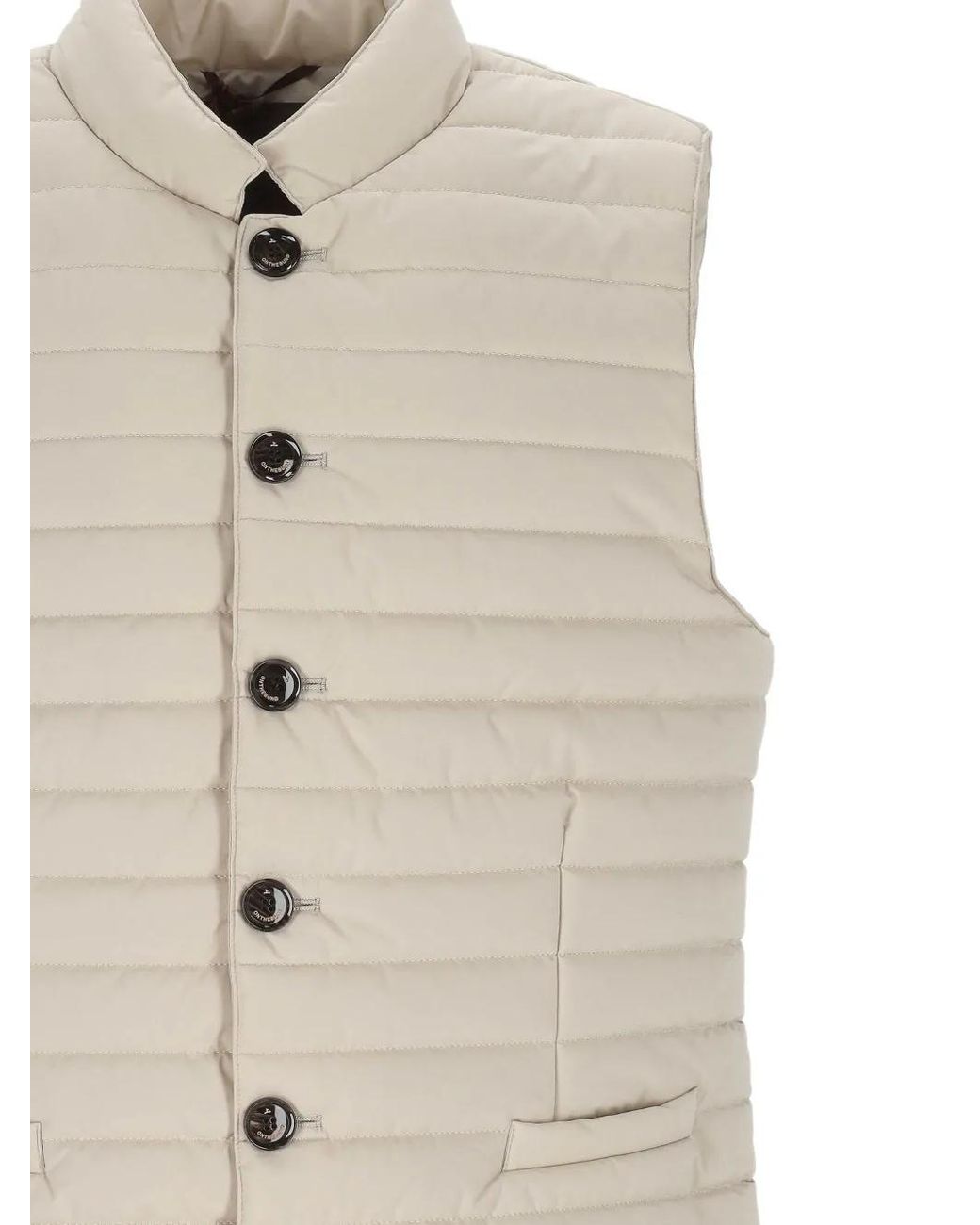 ONTHEBUND White Button Padded Jacket for men