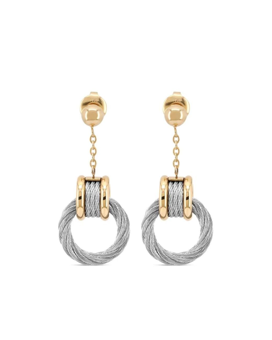 Charriol White Forever Embrace Earrings