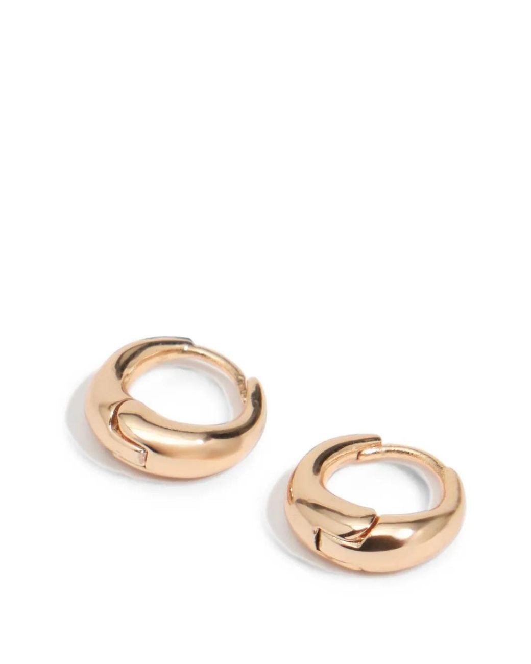 Bimba Y Lola Metallic Golden Mini Hoop Earrings