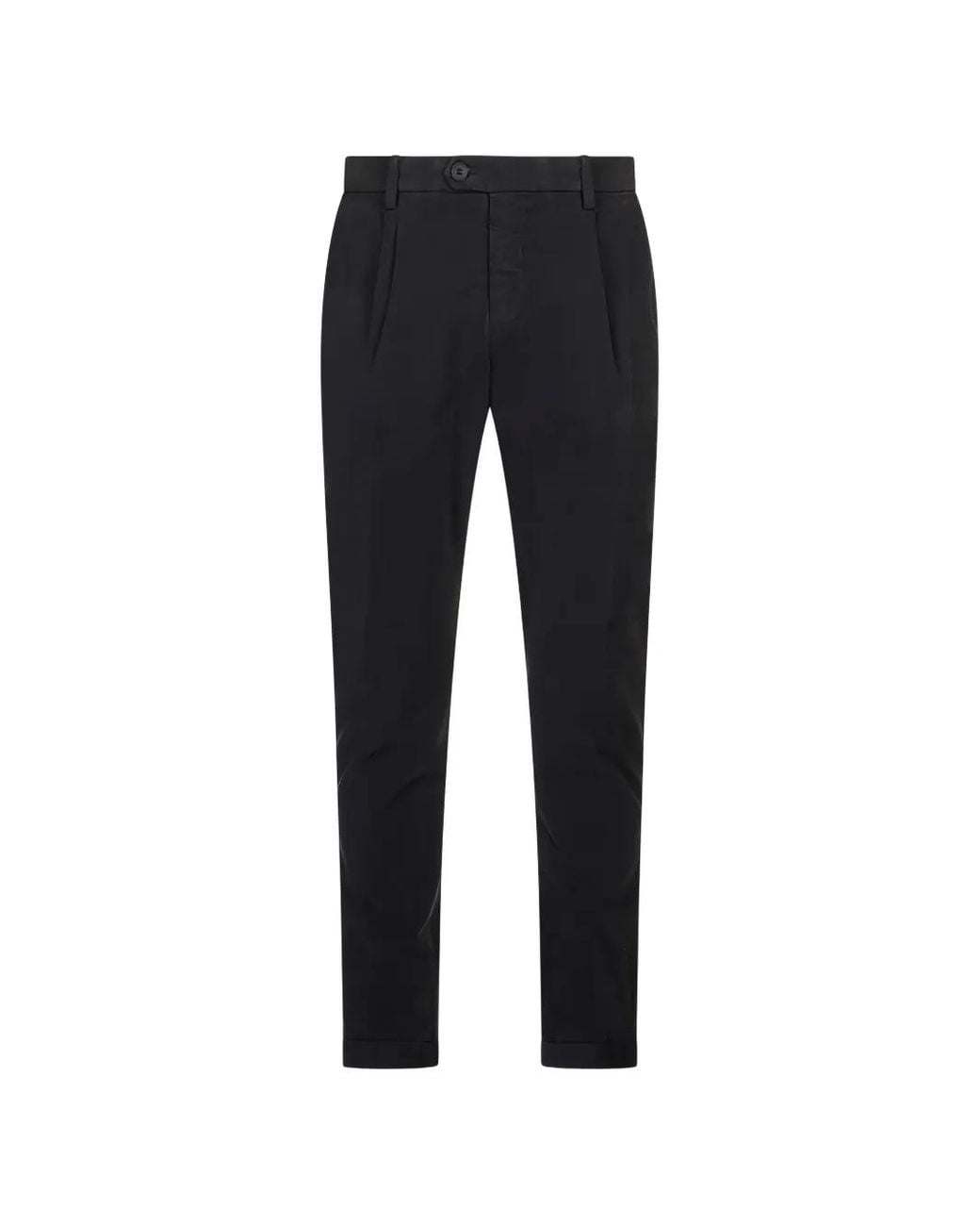 Mason's Black Pantalon Plissé Osaka 1 Pince for men