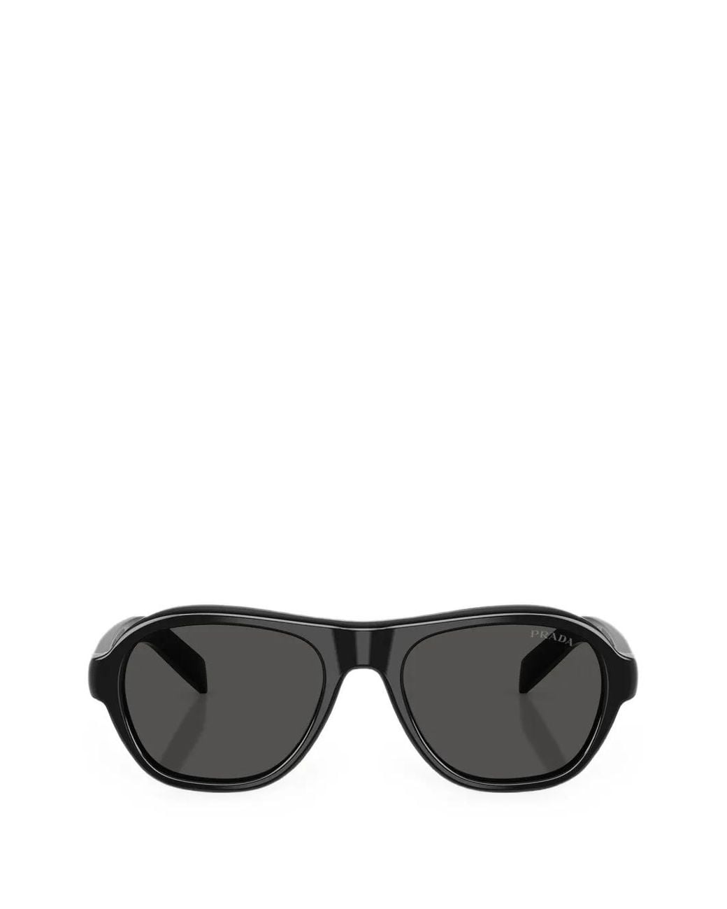 Prada Black Pilot-Frame Sunglasses for men