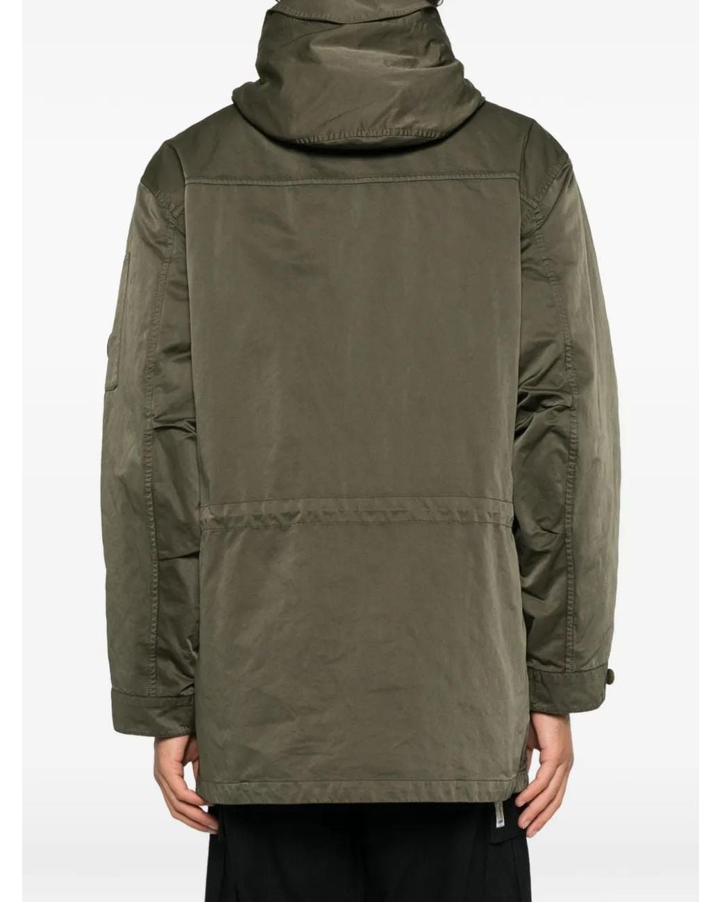 C P Company Brown Micro Kei Lens Hooded Parka for men