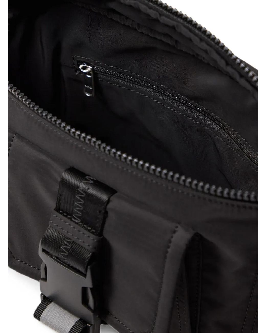 A.P.C. Black Treck Buckle-Fastening Carabiner Belt Bag for men