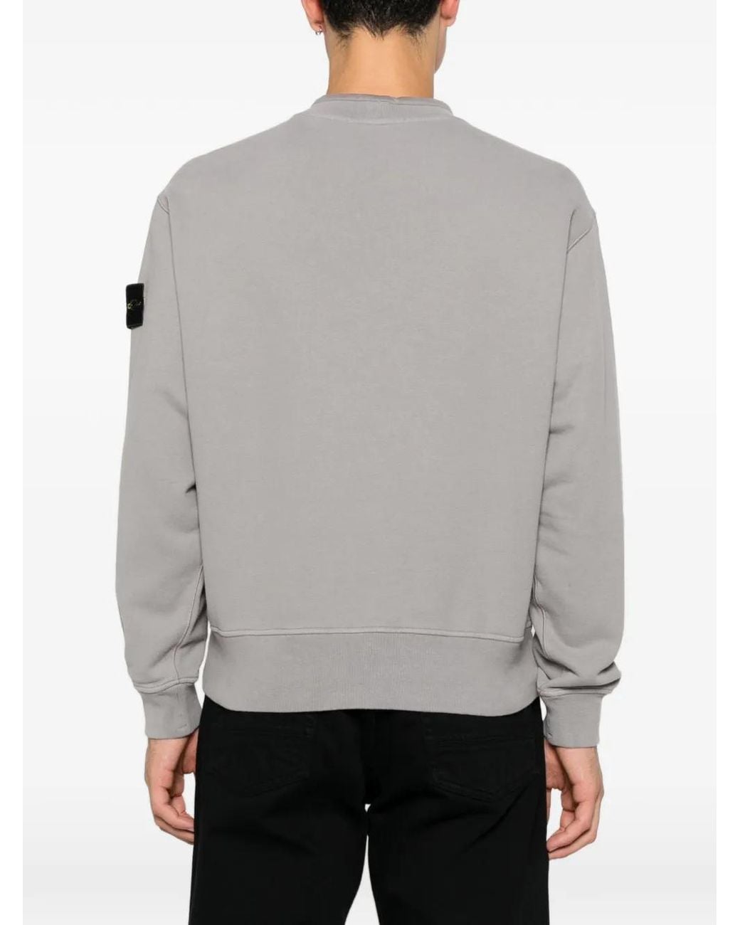 Pull À Patch Logo Stone Island pour homme en coloris Gray
