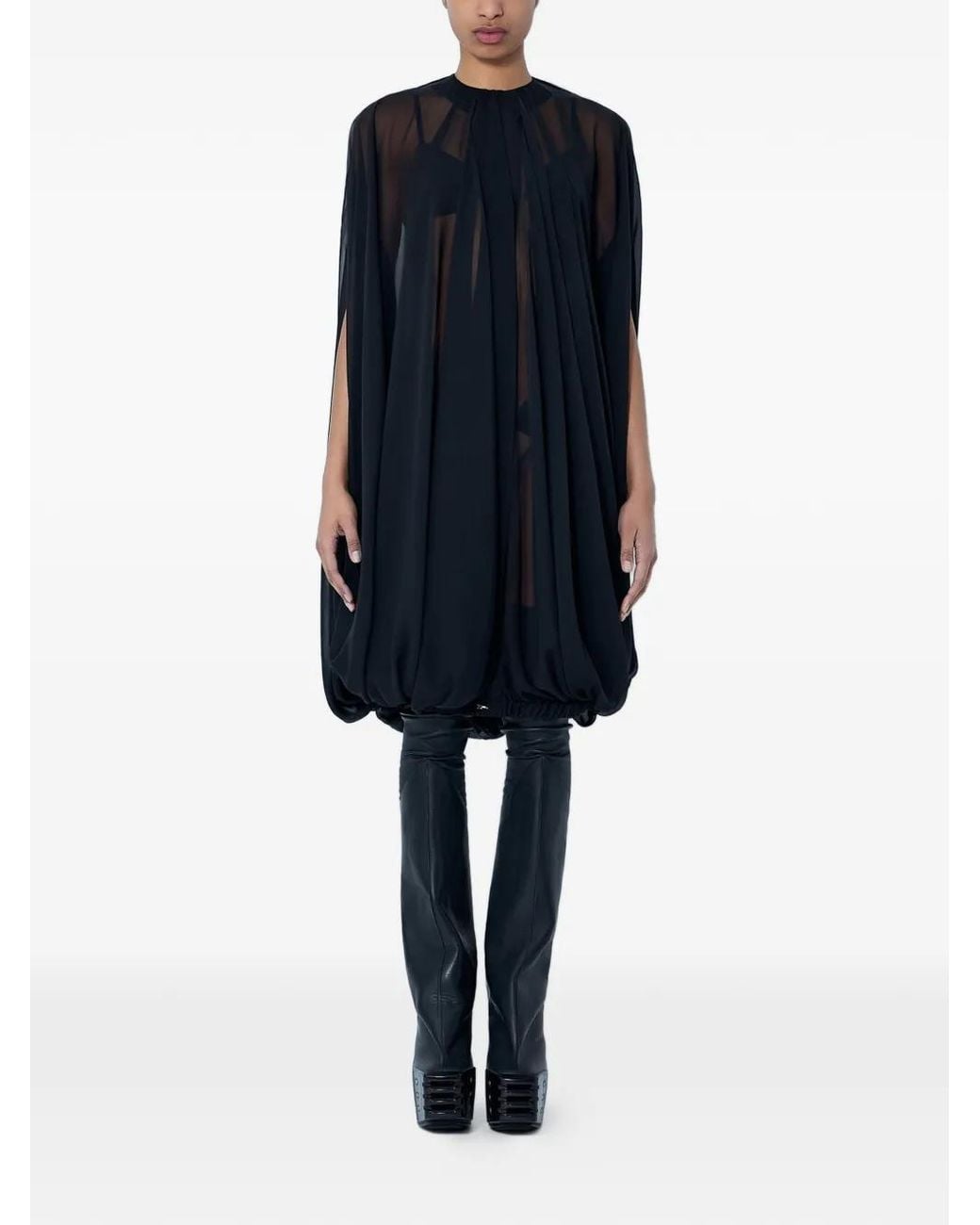 Rick Owens Blue Luxor Cape