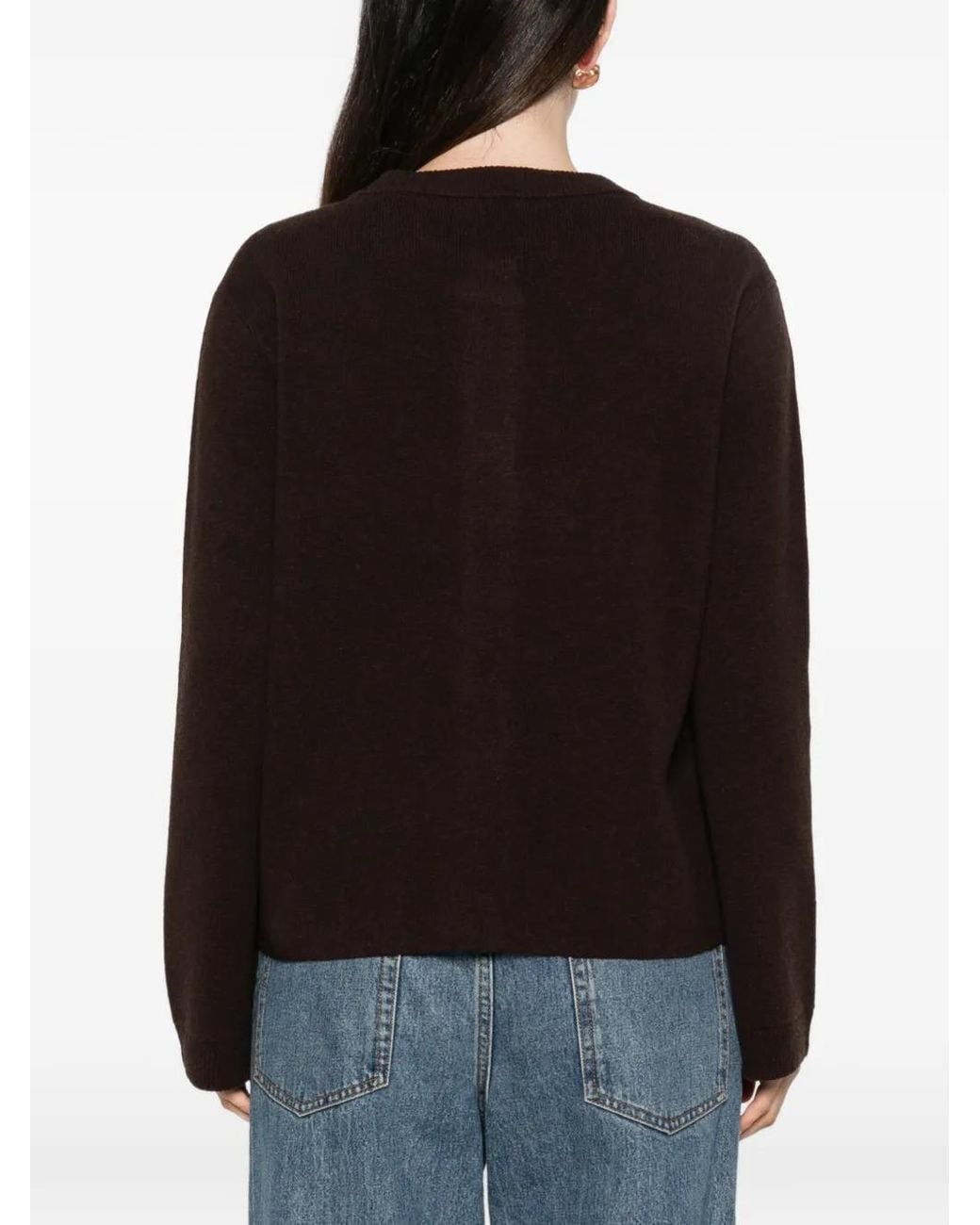 Liviana Conti Black Cardigan À Boutonnière