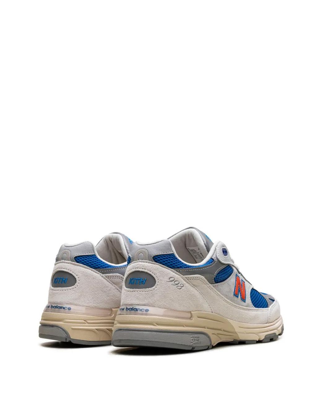 New Balance Blue X Kith 993 "Knicks Pack "Home" Lace-Up Sneakers