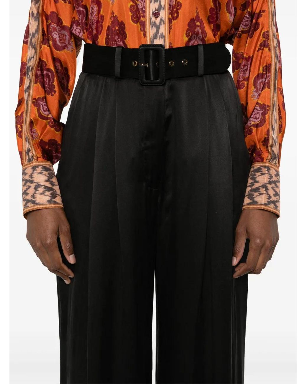 Pantalones Tuck Zimmermann de color Black