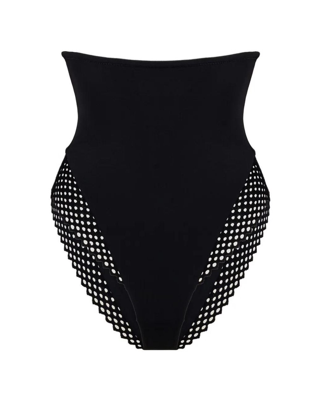 Wolford Black Romantic Net High-Waisted Briefs