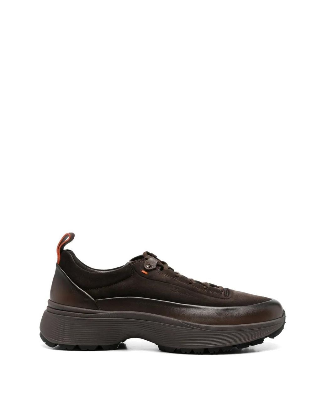 Santoni Black Easy Bounce Mountain Panelled Sneakers for men