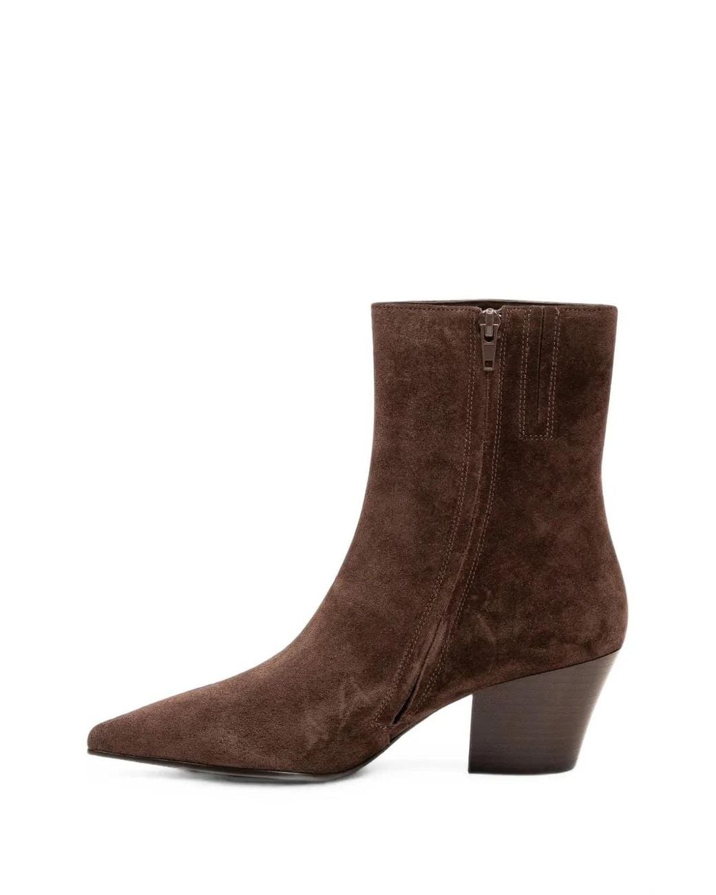 Jeffrey Campbell Brown Joshua Tree Suede Ankle Boots