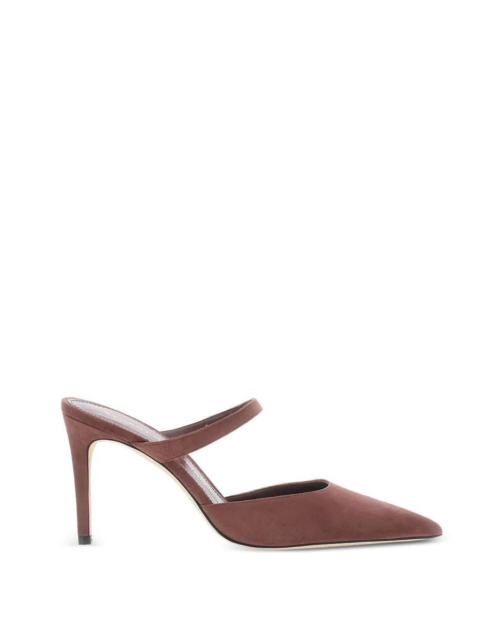 Stuart Weitzman Pink Mules Stuart Power À Bout Pointu