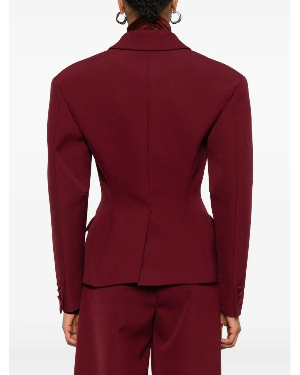 ANDAMANE Red Double-Breasted Jacket