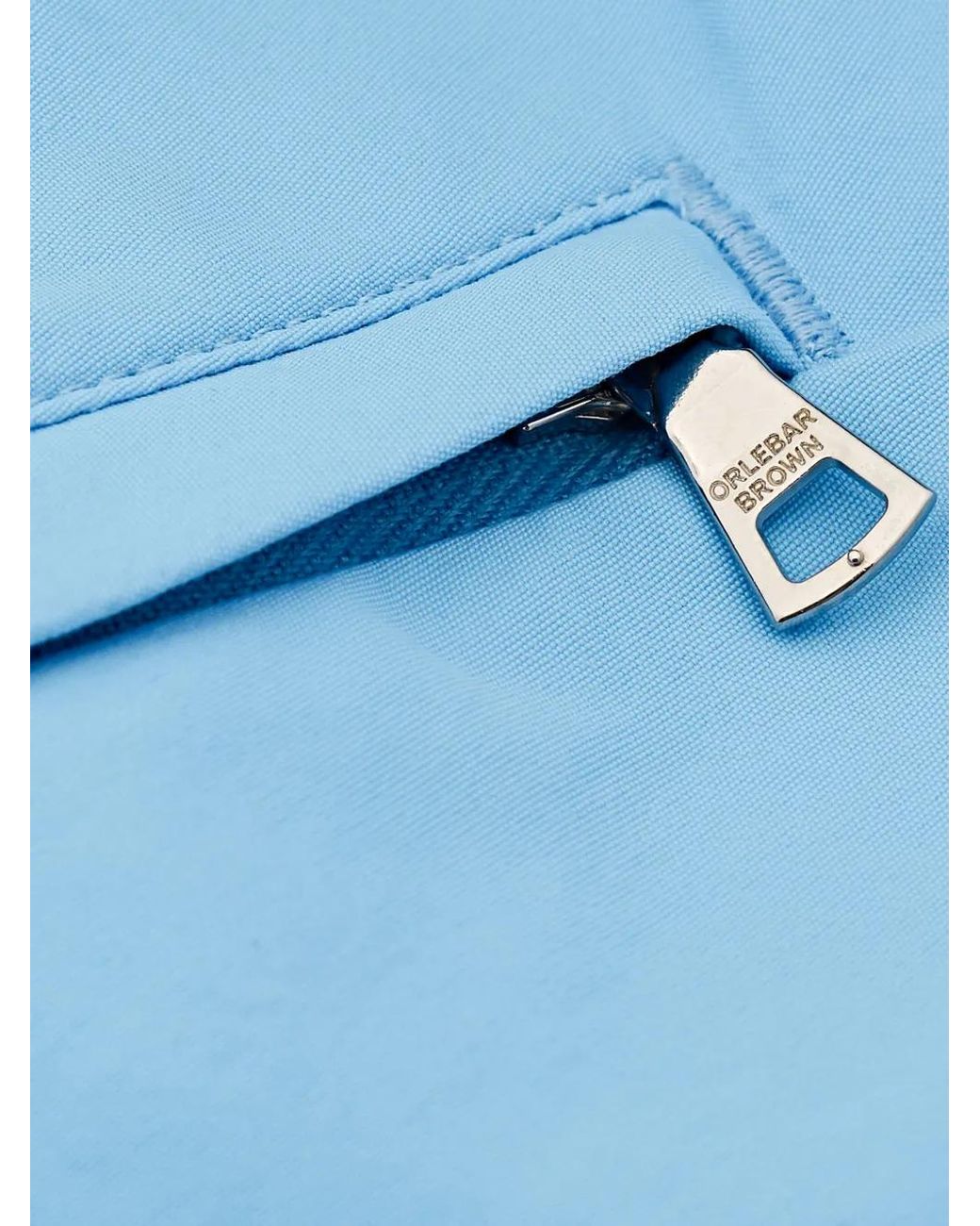 Orlebar Brown Blue Riviera Buckle-Detail Swim Shorts for men