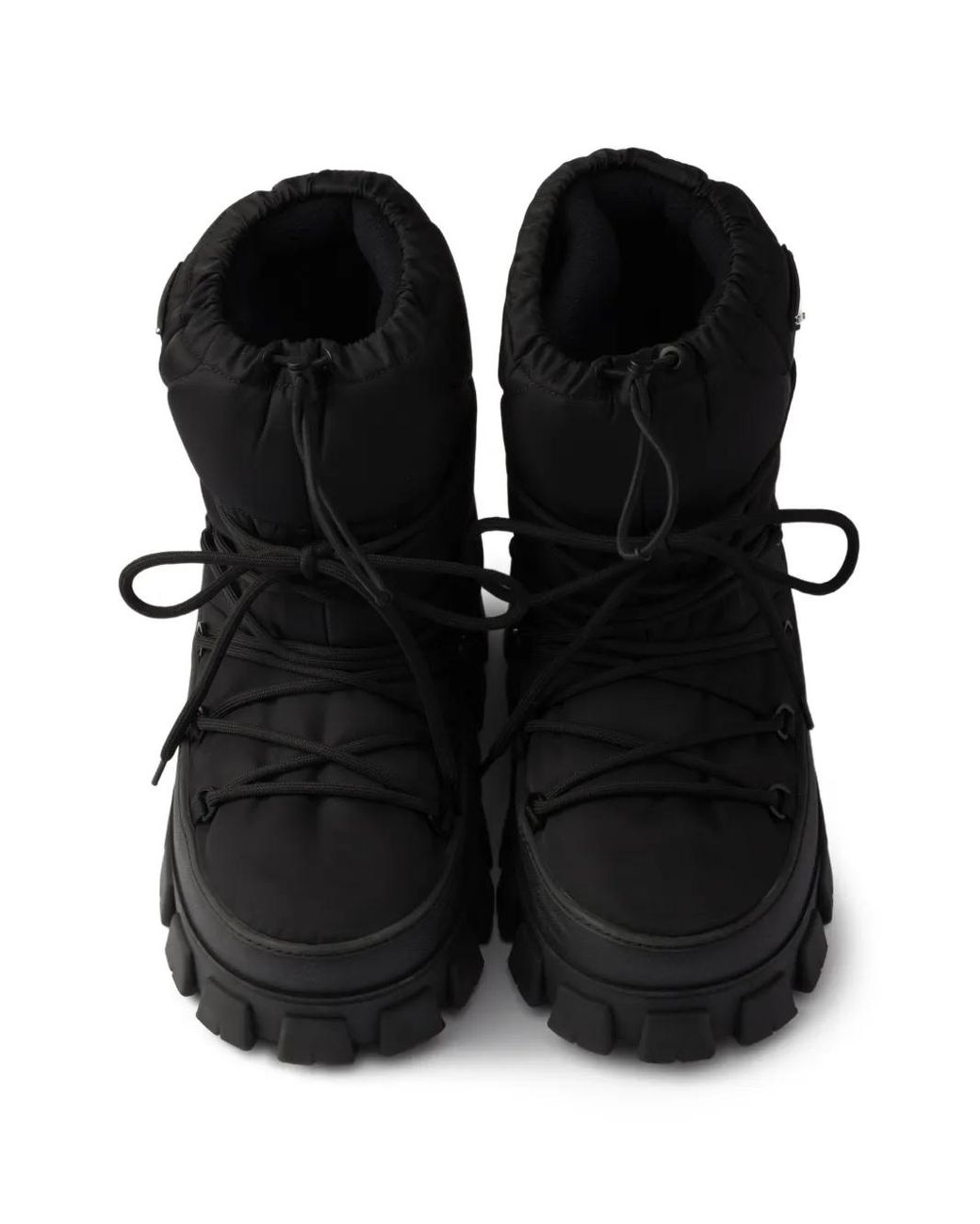 Prada Black Quilted Après Ski Boots for men