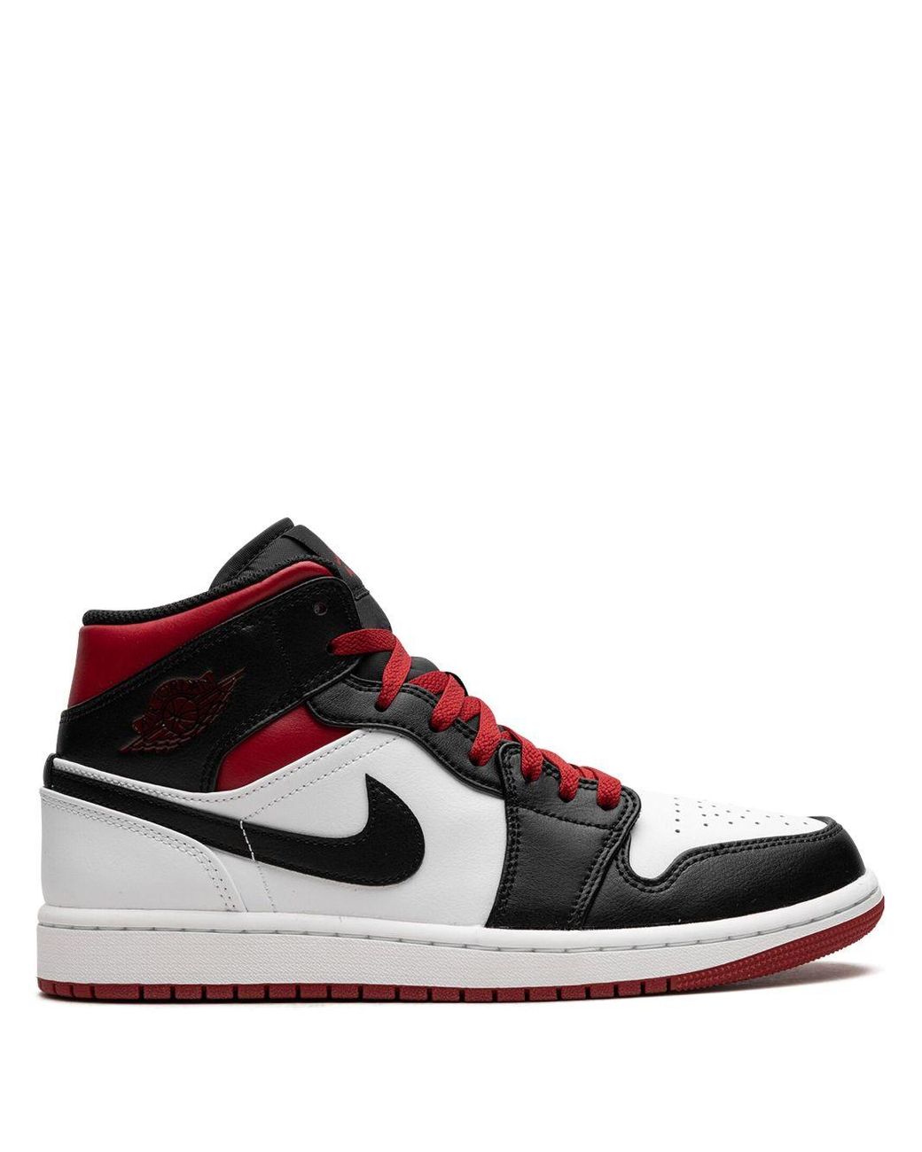 nike mid black and red