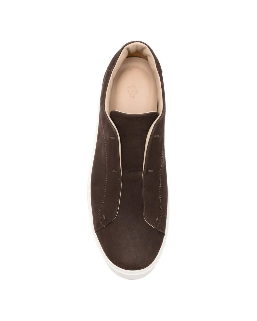 Eleventy Brown Slip-On Sneakers for men