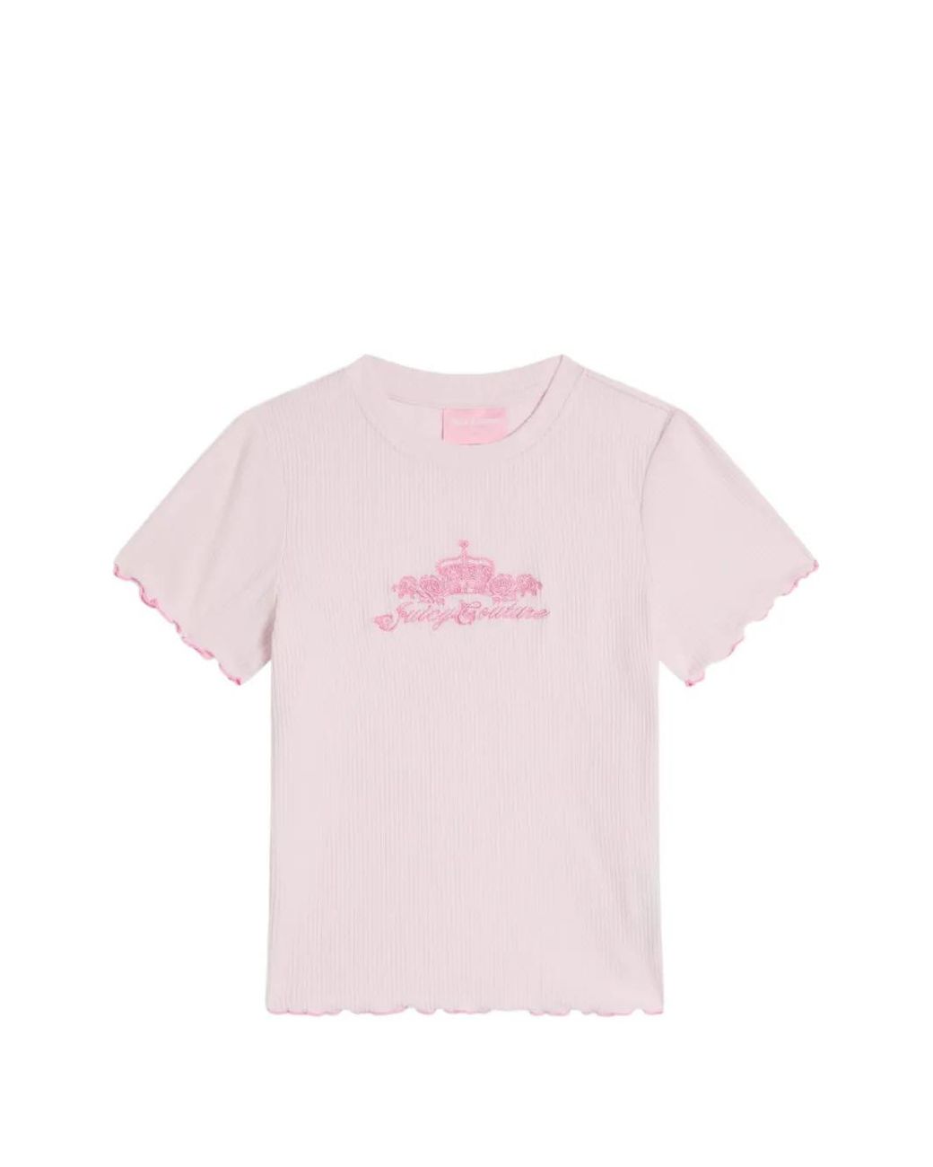 Juicy Couture Pink Ribbed Floral-Print Pajamas Set Of Tree Pieces