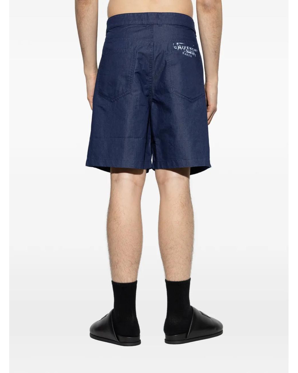 Bermudas Con Logo Givenchy de hombre de color Blue